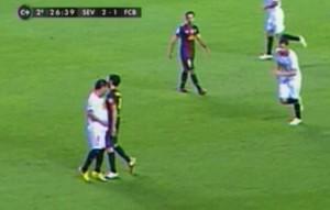 Cesc headbutted