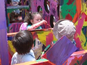 Children painting