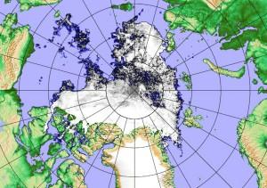 Arctic Sea Ice Satellite Image Sep 7 2016