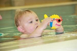 baby with fish