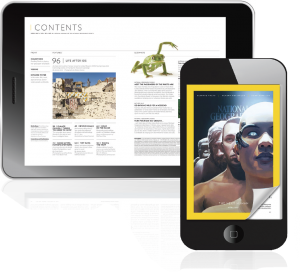 Digital magazines on iDevice