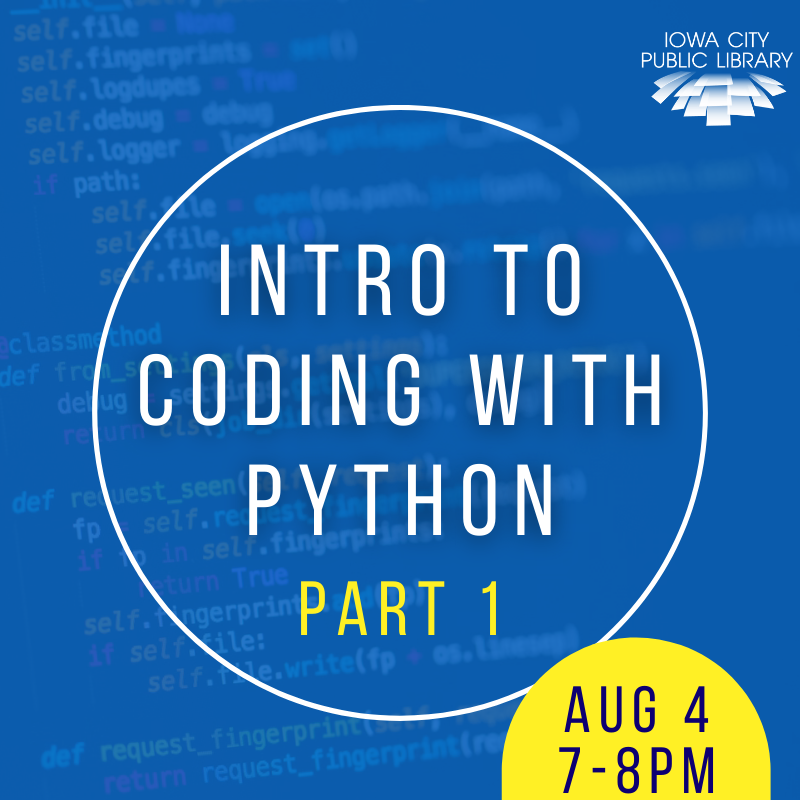 Intro to Coding with Python, part 1