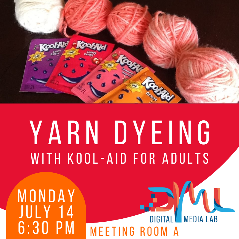 Yarn dyeing with kool-aid for adults