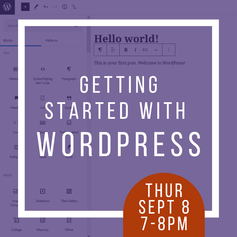 Getting Started with WordPress