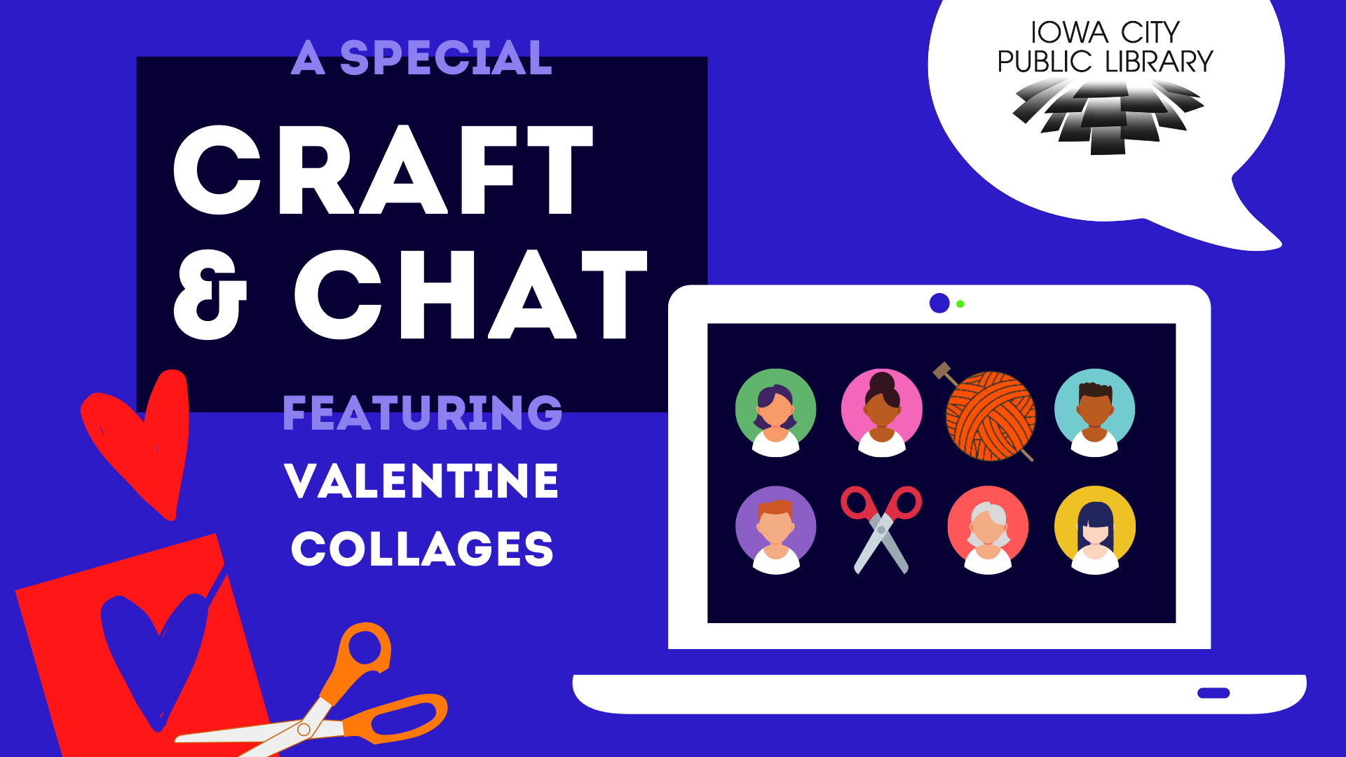 A special Craft & Chat featuring Valentine Collage