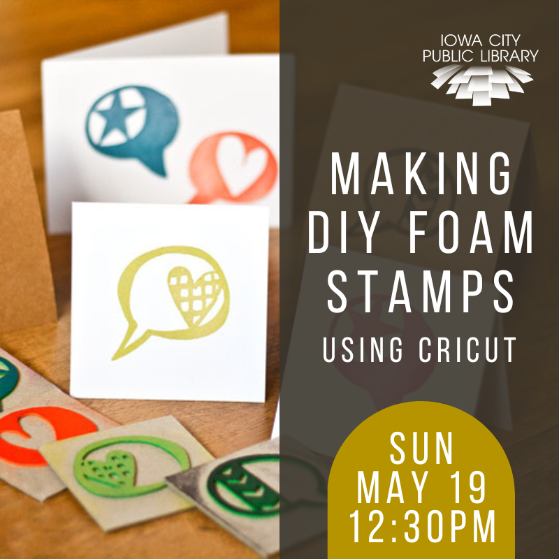 making diy foam stamps using cricut