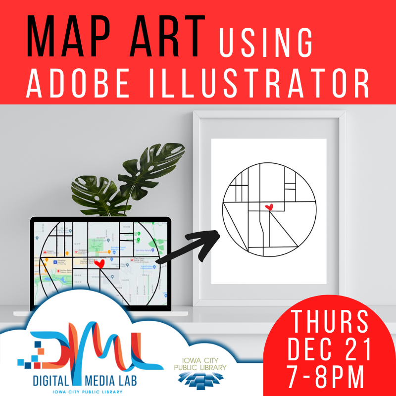 Map art using Adobe Illustrator