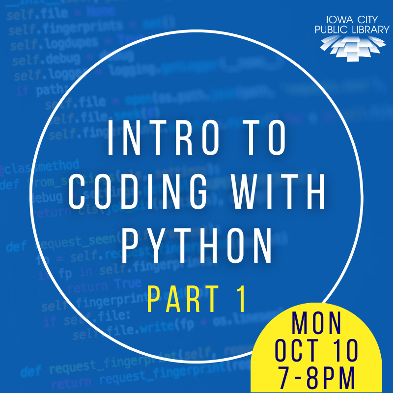 Intro to Coding with Python part 1