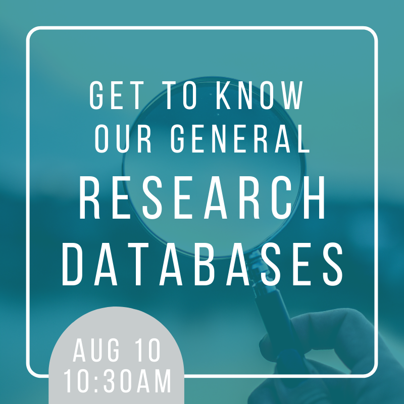 Get to know our general research databases