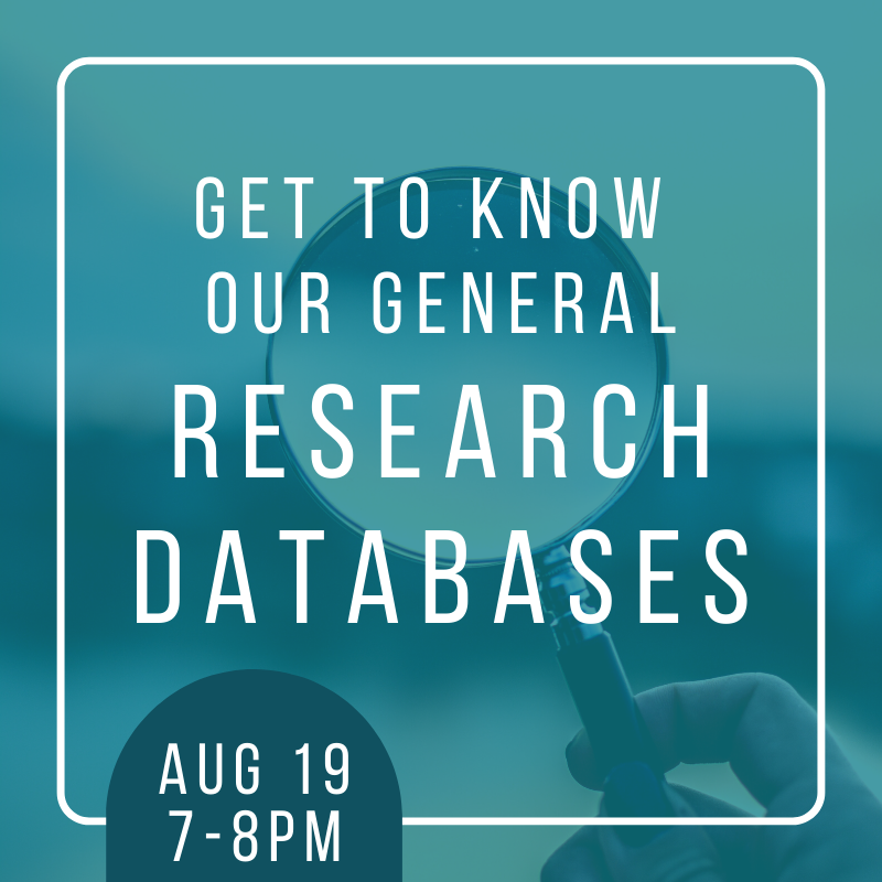 Get to know our general research databases