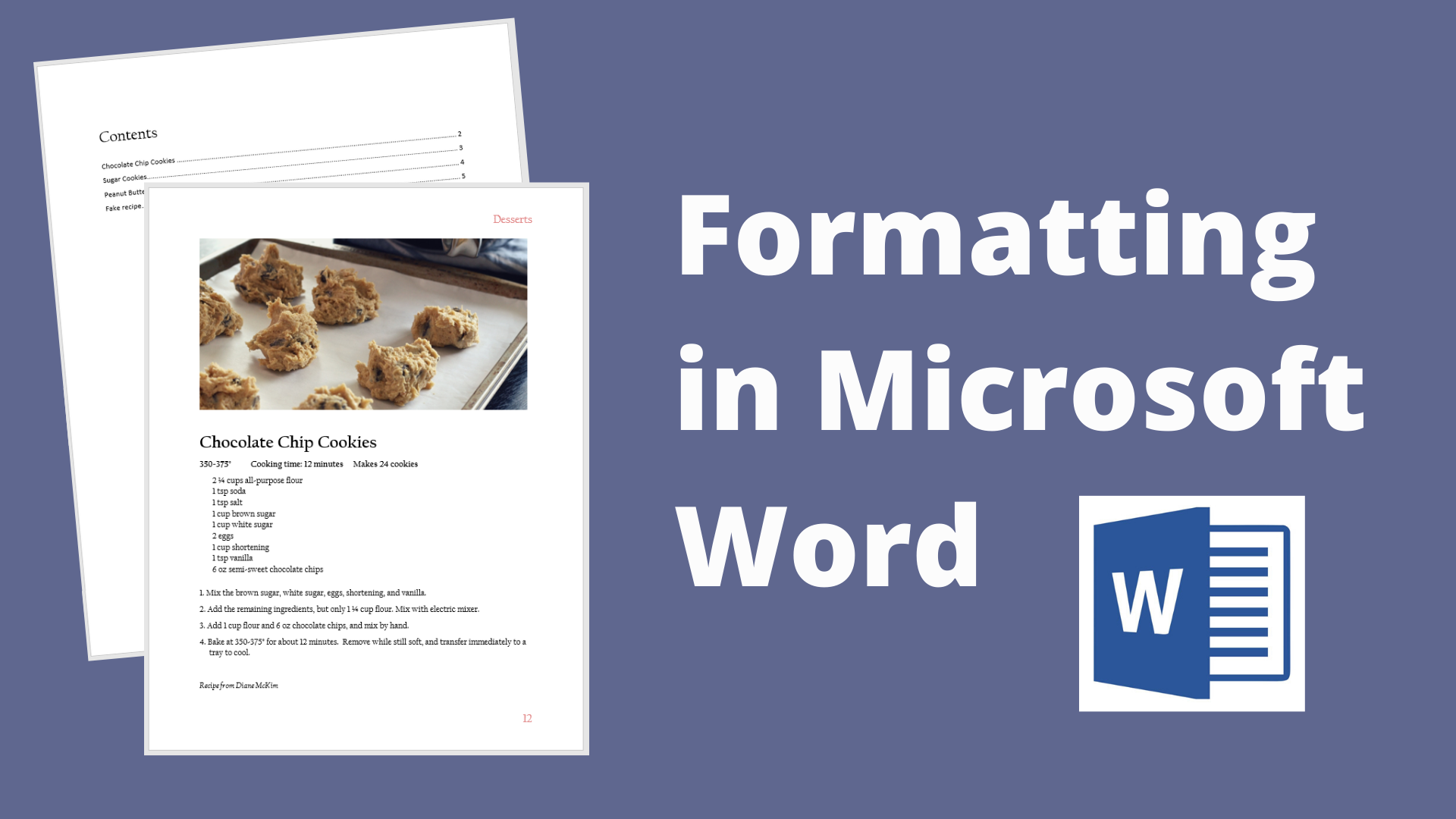 Formatting in Microsoft Word