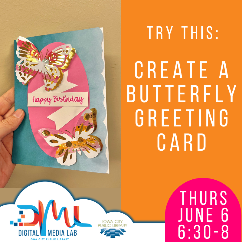 try this: create a butterfly greeting card