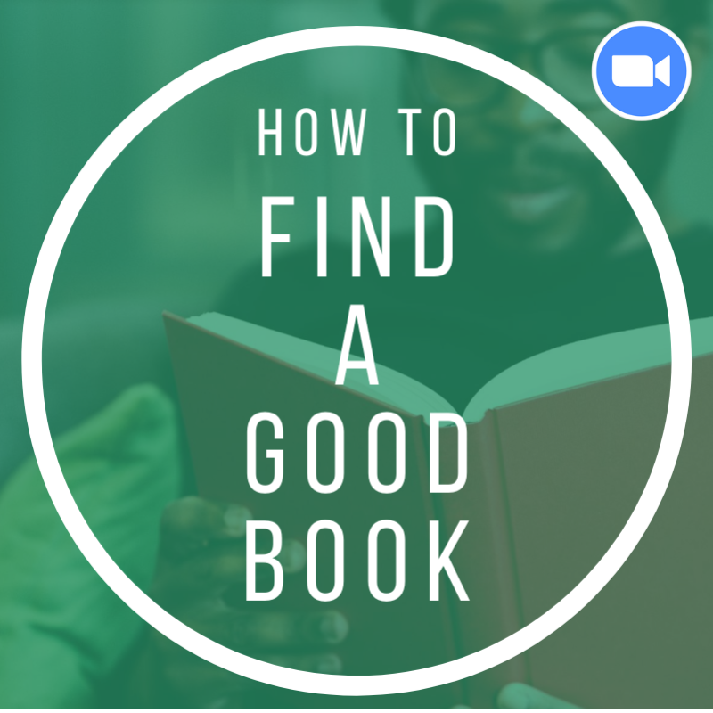 how to find a good book