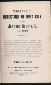 1915 City Directory