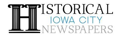 Historical Iowa City Newspapers