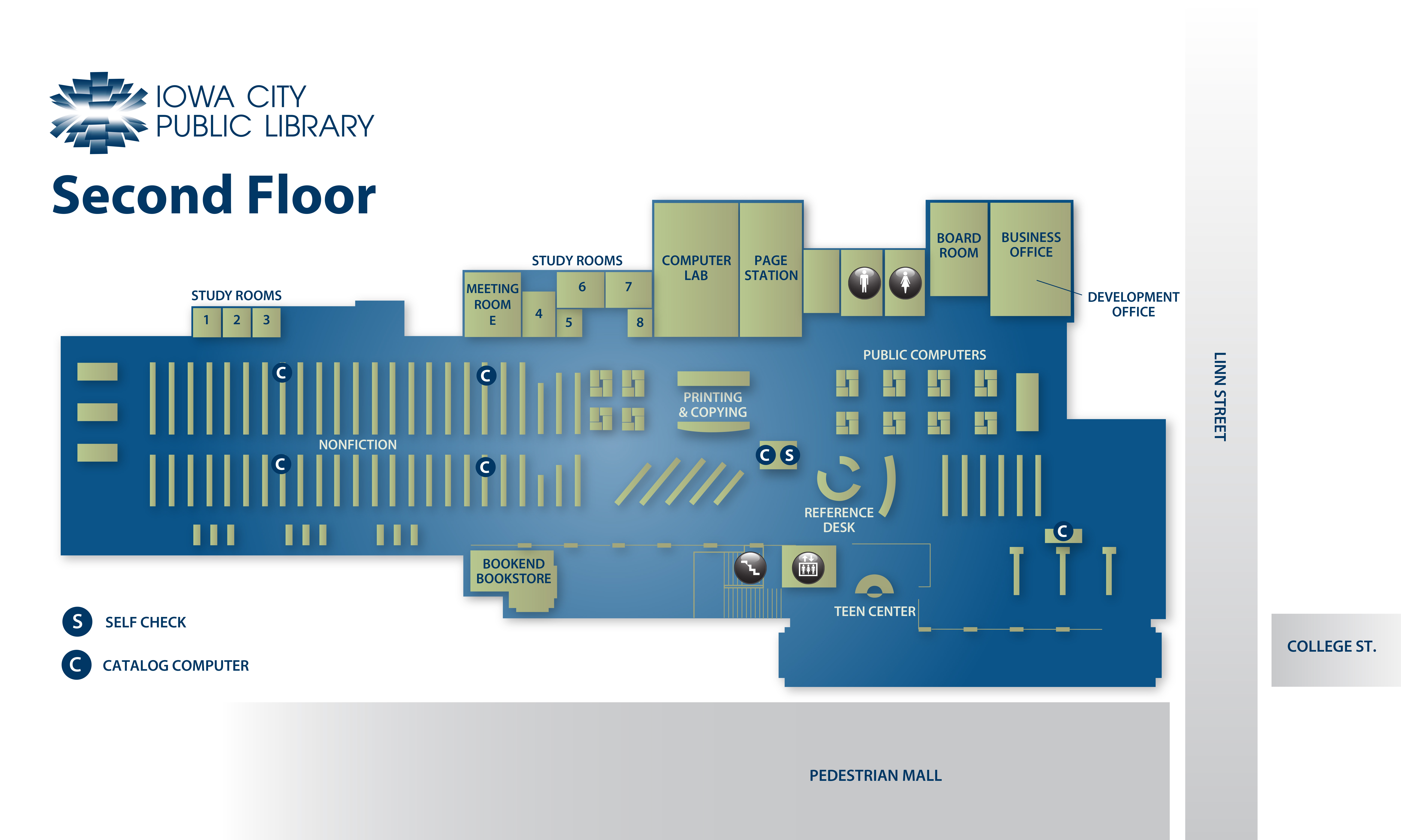 ICPL Second Floor Map