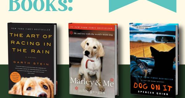 Let's Talk Books: Dog Books. Tuesday, August 26. 7 to 8 p.m. Online event. Iowa City Public Library. Titles: The Art of Racing in the Rain, Marley & Me, Dog On It