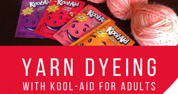 Yarn dyeing with kool-aid for adults