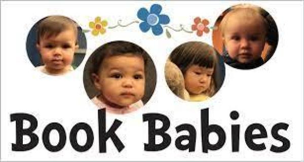 Book Babies title surrounded by pictures of babies