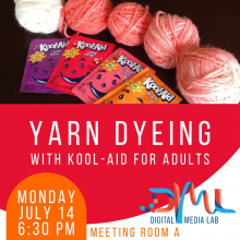 Yarn dyeing with kool-aid for adults