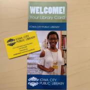 ICPL library card and brochure