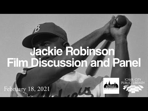 Black athletes then & now : Jackie Robinson movie discussion & UI Athletic Sports panel